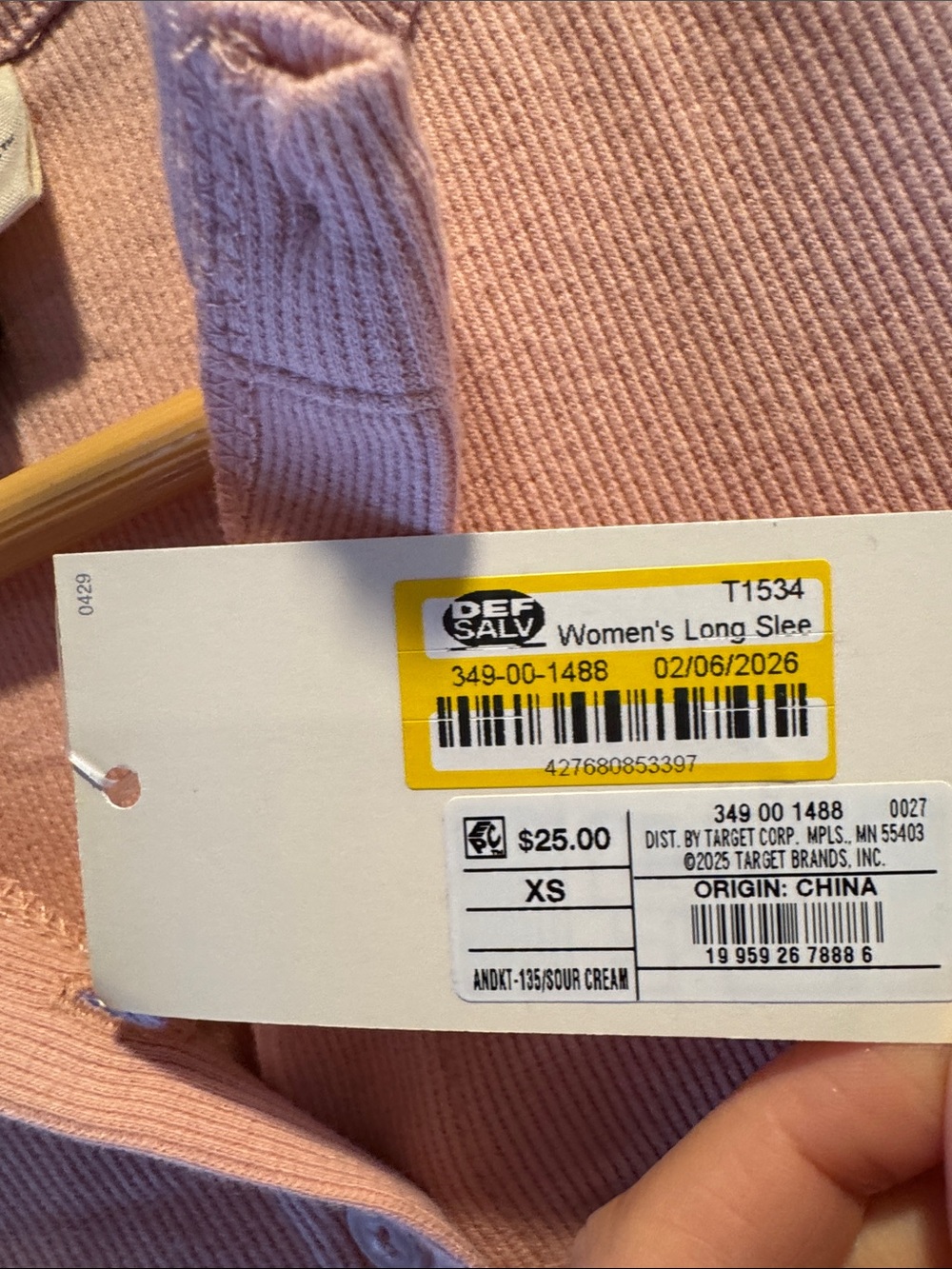 Universal thread pink button down top - Picture 3 of 5